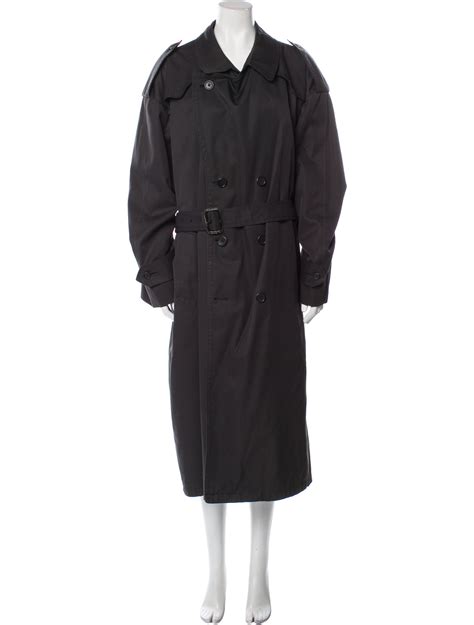 black dior trench coat look like voldemort|Trench Coat with Bandana Collar Black Wool Twill .